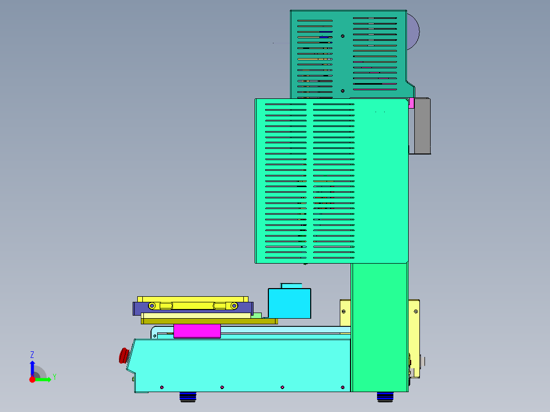 点锡设备右视图