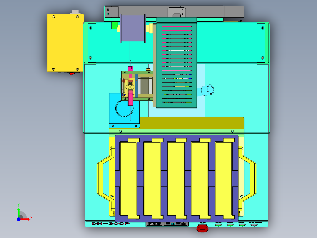 点锡设备俯视图