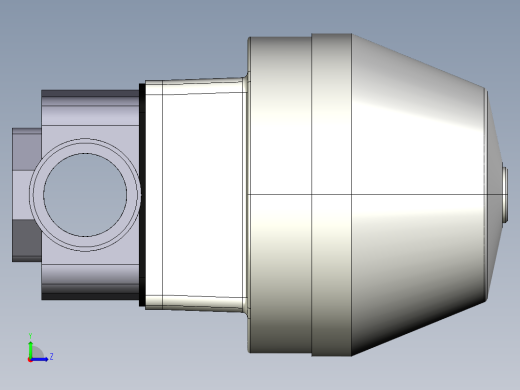 1DKMDVCP NC 气动隔膜阀，常闭，与男性的两端，公制系列PVC-U左视缩略图