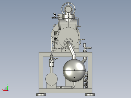 压缩电机--stp后视缩略图