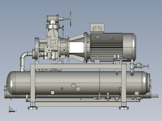 压缩电机--stp左视缩略图
