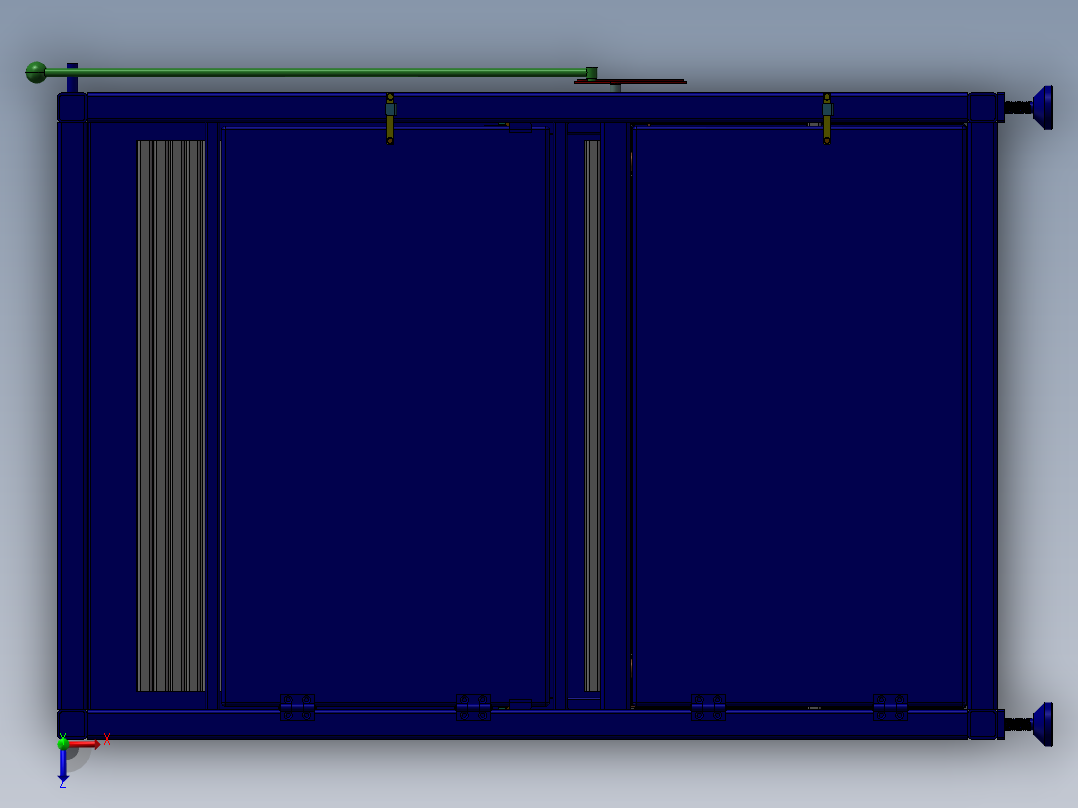 连杆步进升降机构俯视图