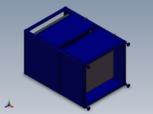 连杆步进升降机构正等轴测缩略图