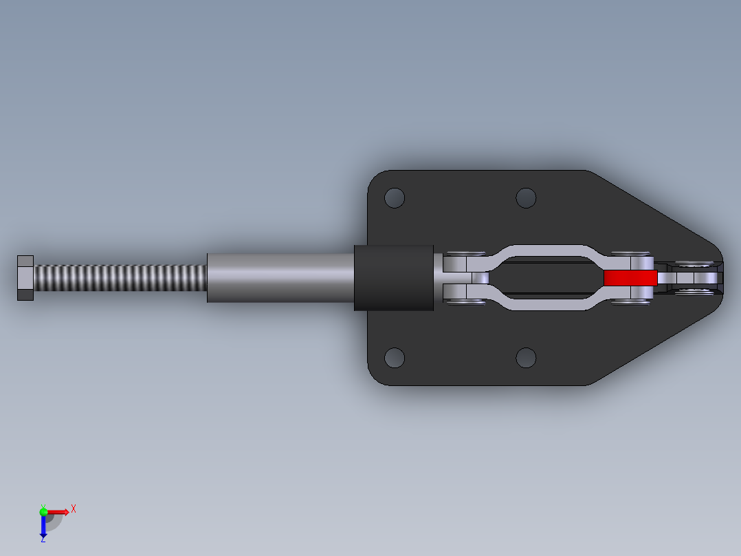 快速夹具俯视图