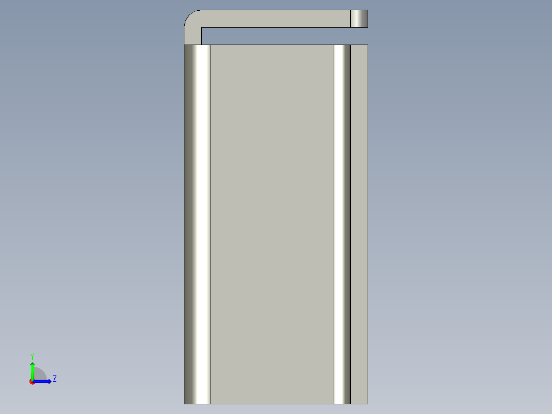 基恩士DL-RS1_bracket_kc图纸模型左视图