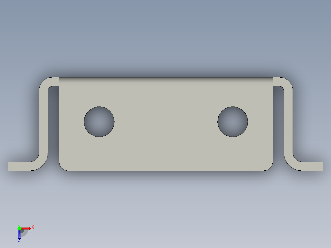 基恩士DL-RS1_bracket_kc图纸模型俯视图