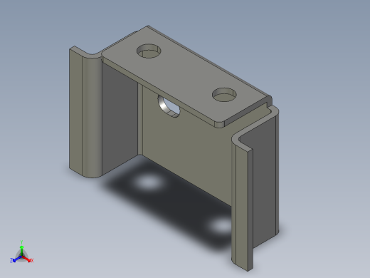 基恩士DL-RS1_bracket_kc图纸模型正等轴测缩略图
