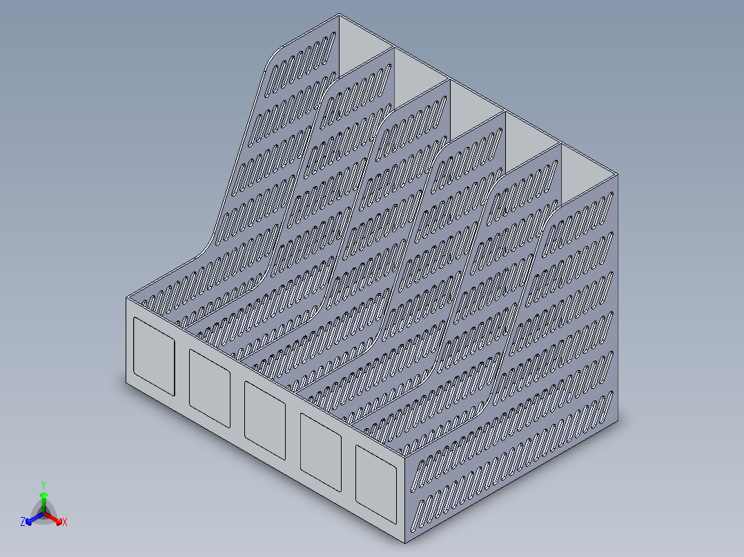 文件架正等轴测图