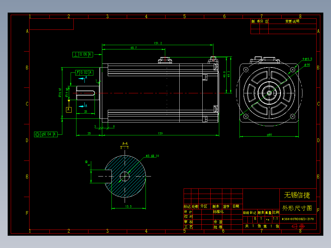 电机MS6H-80TH30BZ3-21P0.DWG
