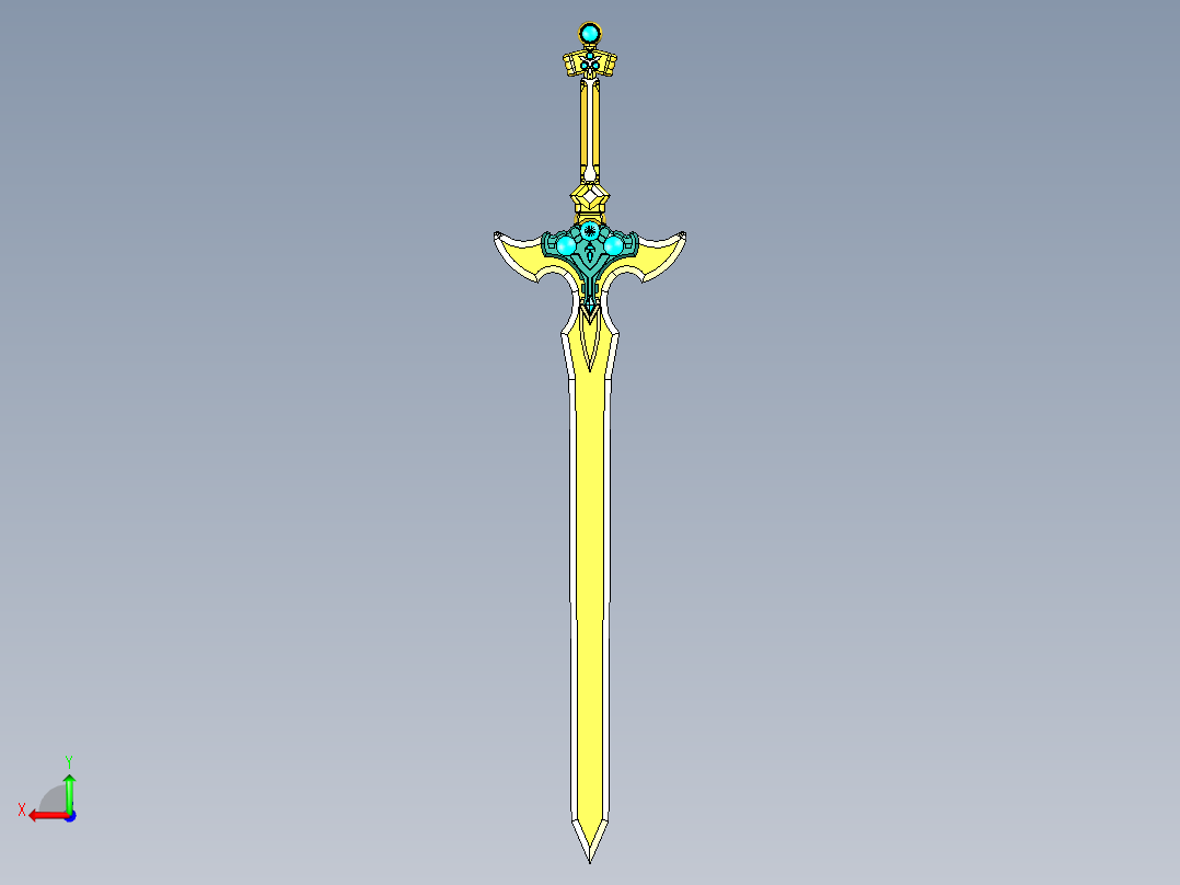 剑、宝剑(137)后视图