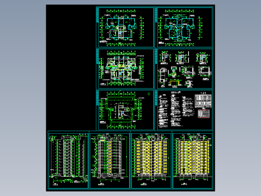 星港小镇点式小高层户型平面图