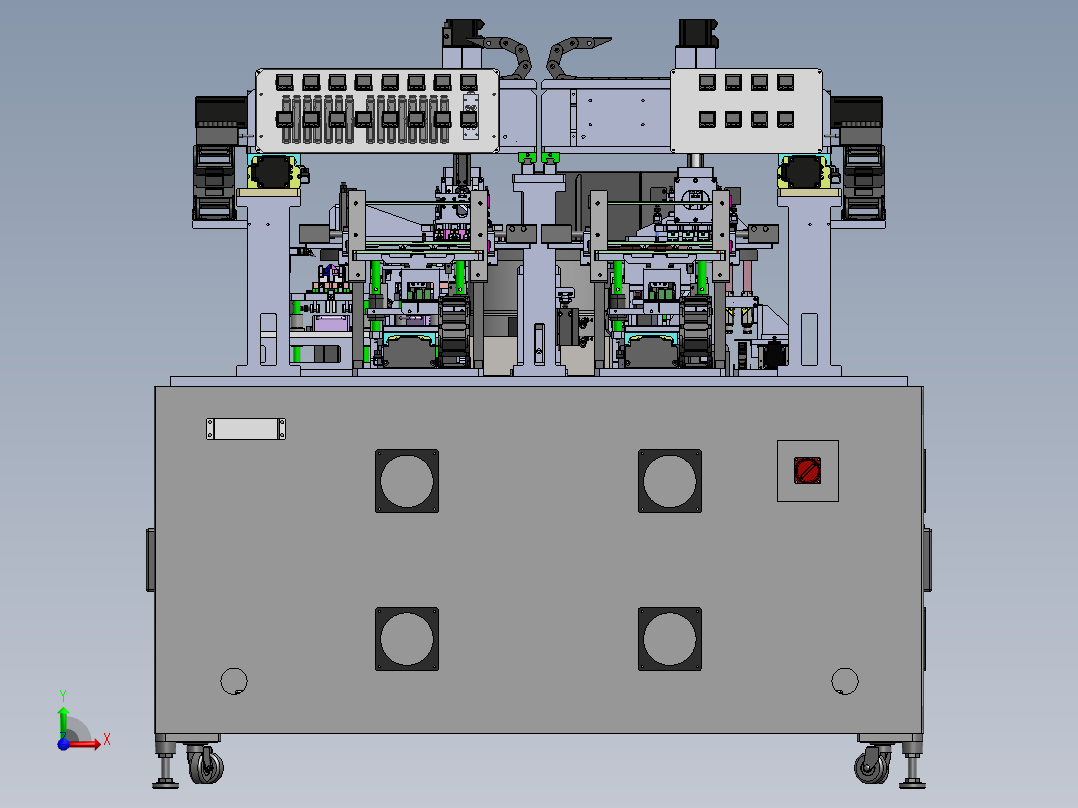 塑料件自动打码设备前视图