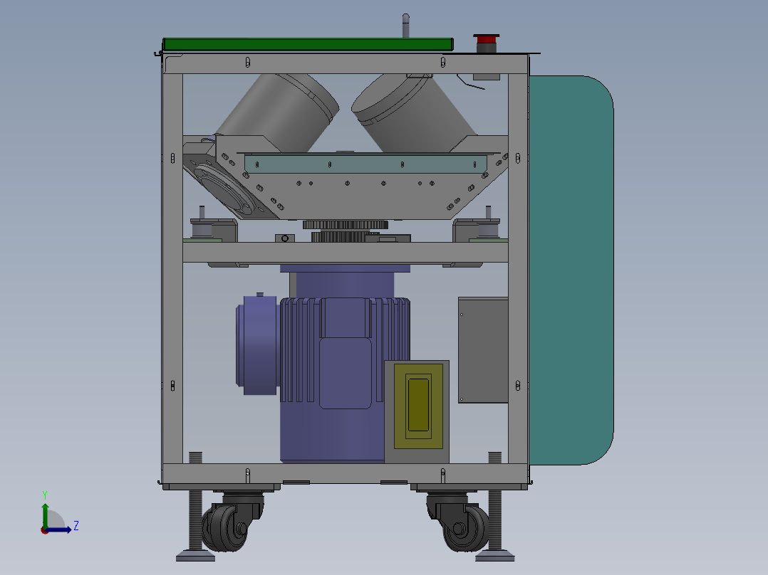 油墨脱泡机 真空脱泡机sw18可编辑左视图