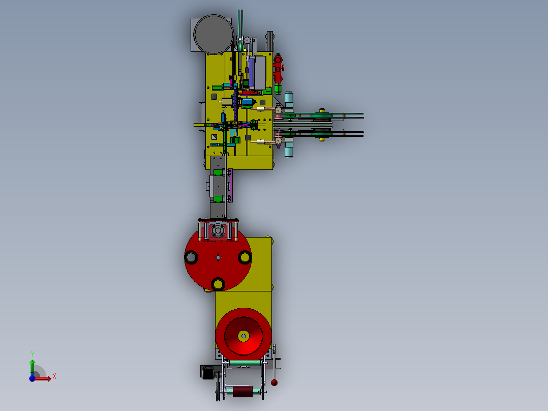 食品自动封口成型设备sw17可编辑前视图