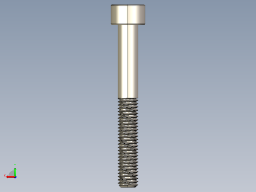 Screw_DIN_912_M5x40_A2.STEP公制内六角螺钉后视缩略图