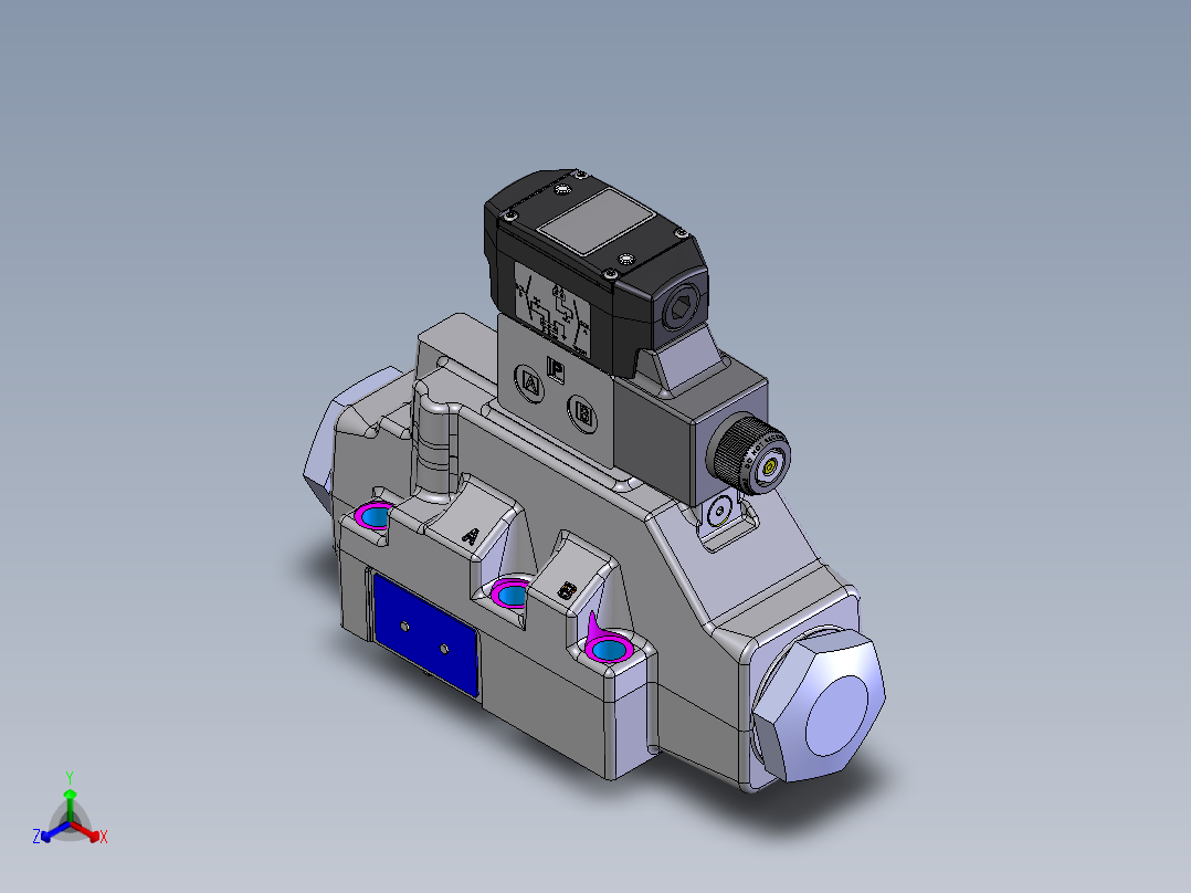 Continental Hydraulics-VSD08M_1_5液压元件正等轴测图