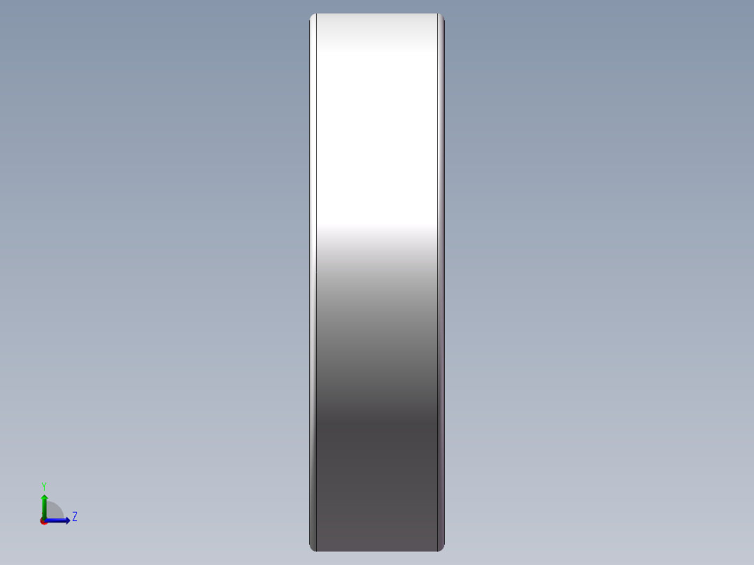 国产单列深沟球轴承 NSK 6901ZZ左视图