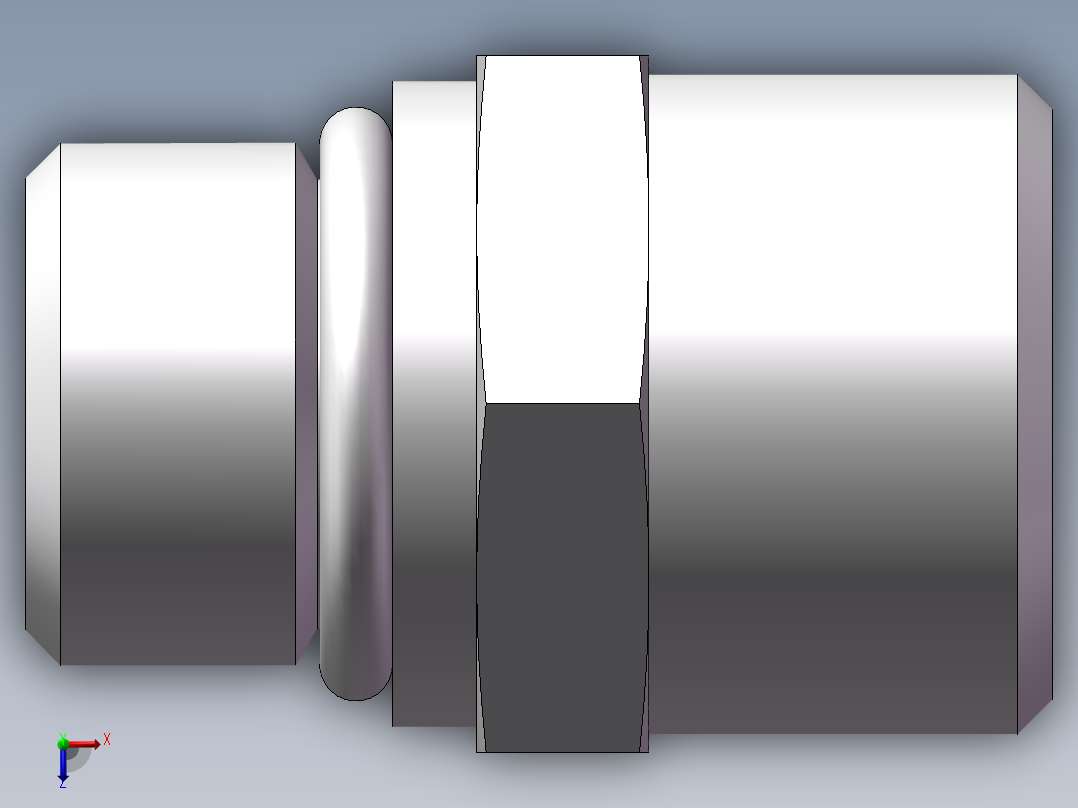 美制O圈密封接头、1CO-18-06俯视图