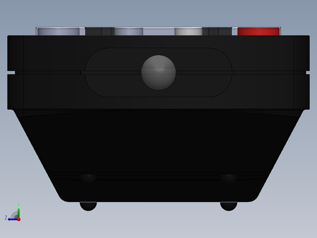 遥控器、遥控板(10)右视图