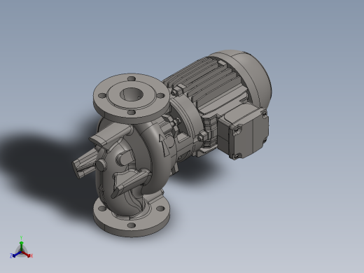 LPC_50_125_2_2_IE3泵正等轴测缩略图