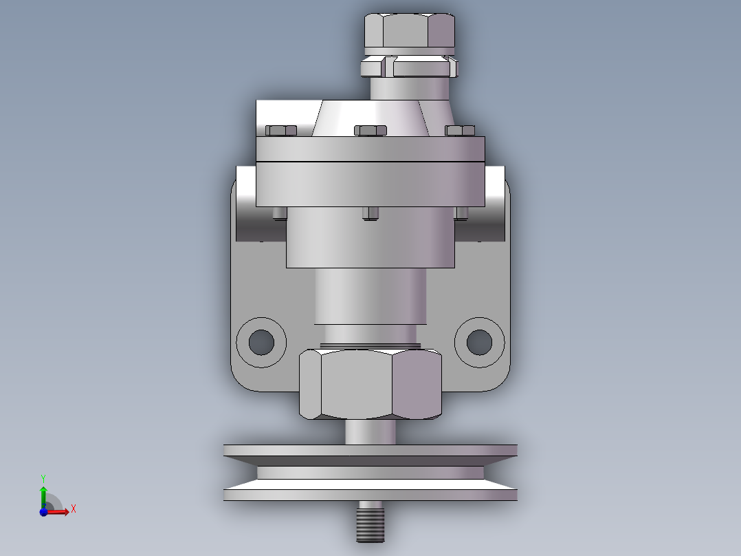 齿轮油泵前视图