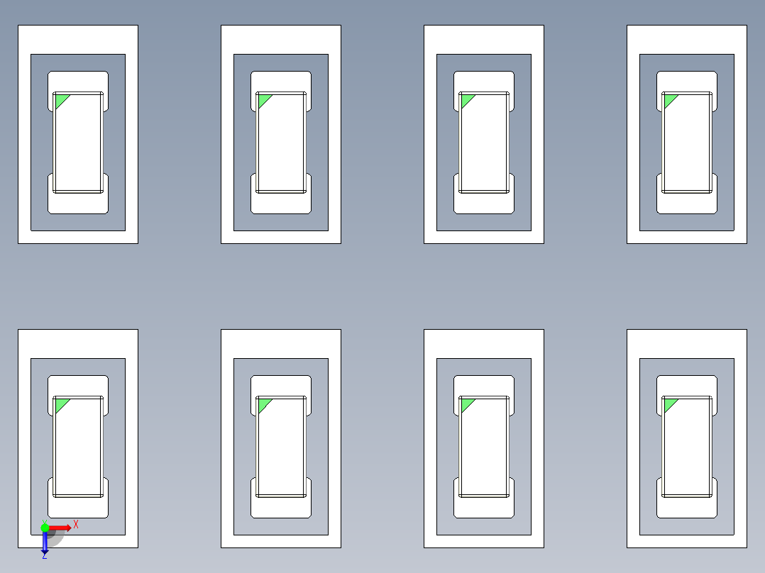 0402 led 8色12俯视图