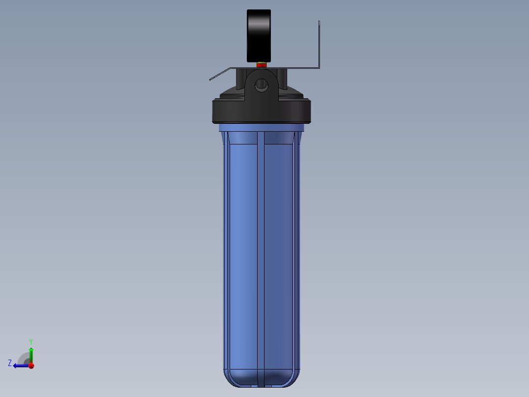 3级全屋滤水系统(20寸滤瓶)右视图