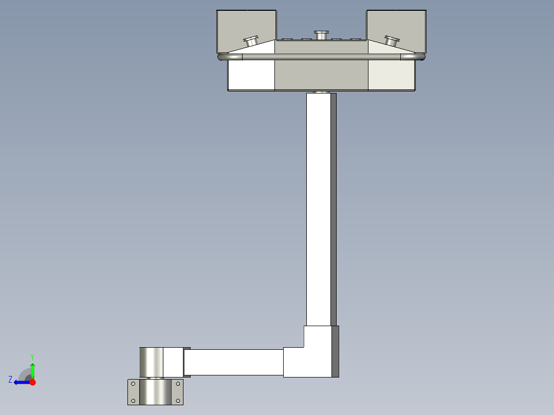 按钮控制台右视图