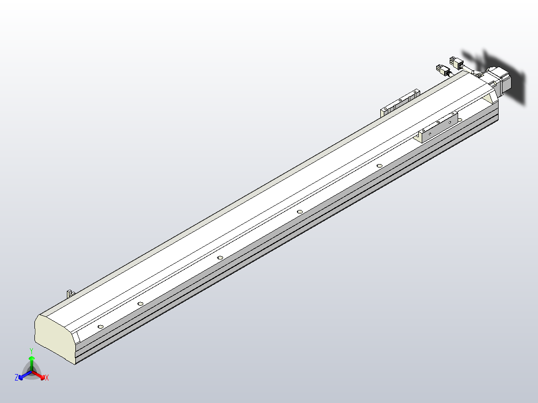 MTH12标准螺杆滑台[MTH12-L#-800-BC-P10-C3]主视图
