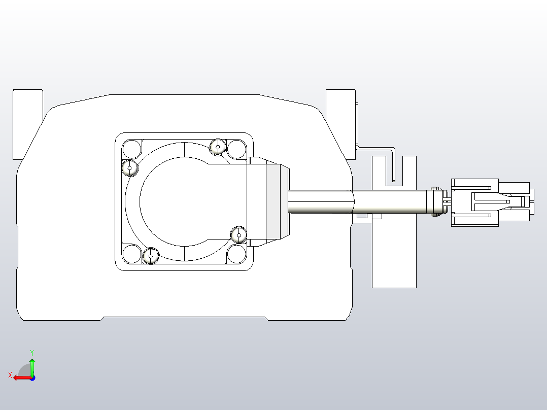 MTH12标准螺杆滑台[MTH12-L#-800-BC-P10-C3]后视图