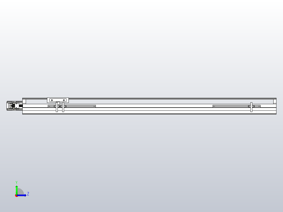 MTH12标准螺杆滑台[MTH12-L#-800-BC-P10-C3]左视图