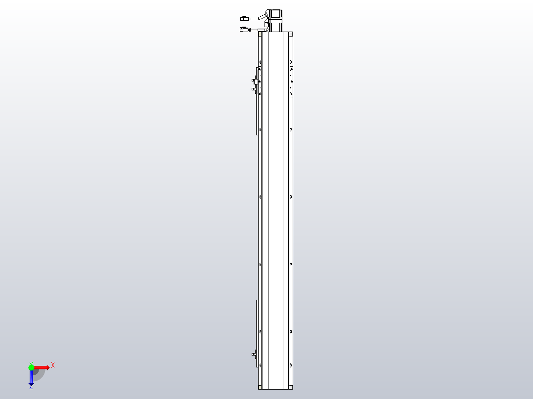 MTH12标准螺杆滑台[MTH12-L#-800-BC-P10-C3]俯视图