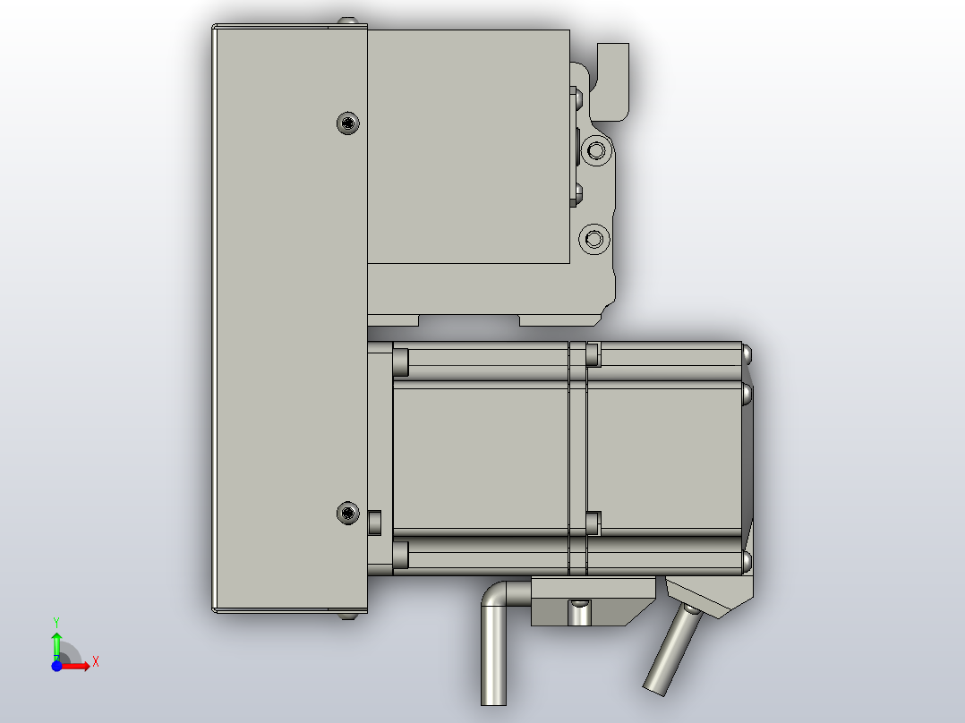 MT75BT半封闭皮带滑台[MT75BT.L80.1100.LD.P40.C3]前视图