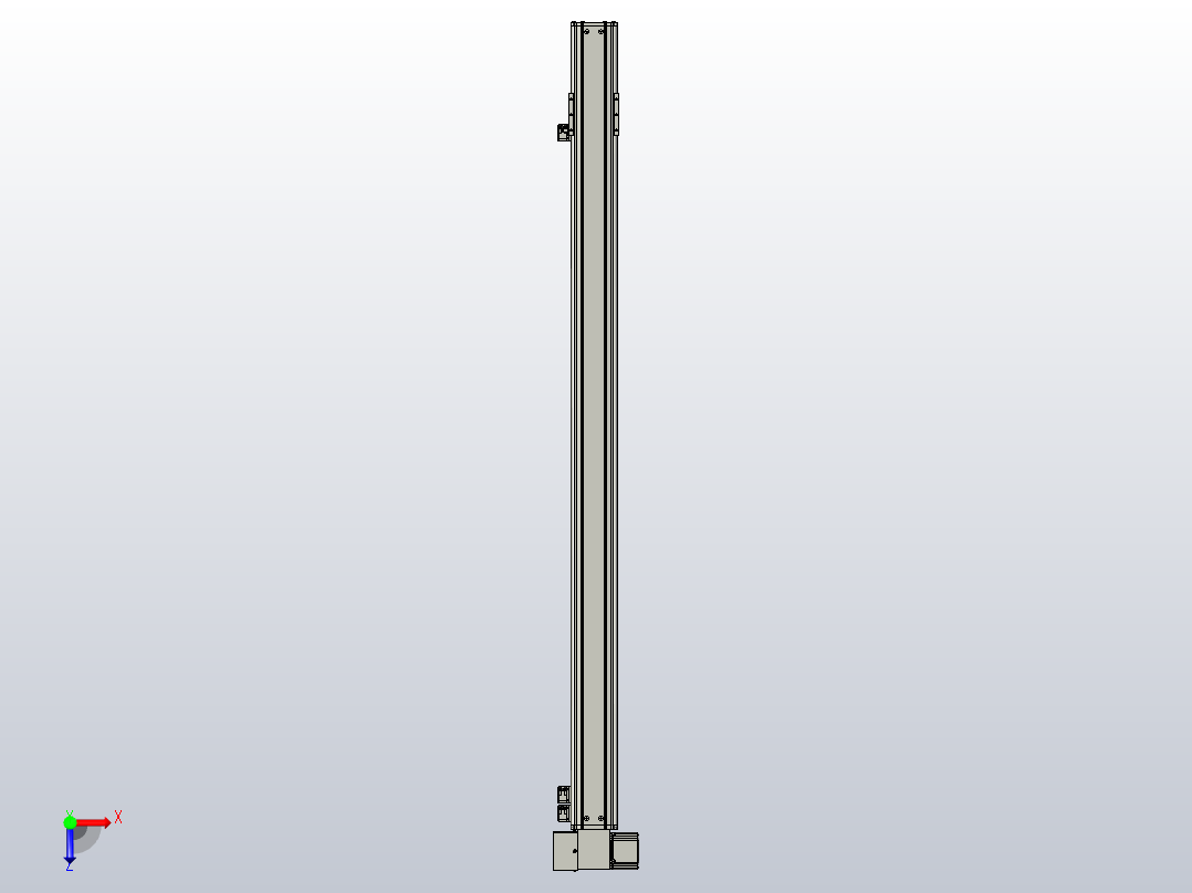 MT75BT半封闭皮带滑台[MT75BT.L80.1100.LD.P40.C3]俯视图