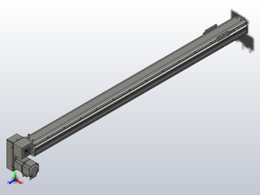 MT75BT半封闭皮带滑台[MT75BT.L80.1100.LD.P40.C3]正等轴测缩略图