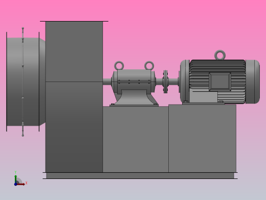 G╱Y4-73No8、9、10、11、12D单吸入离心锅炉通╱引风机[G4-73系列-8D-1]前视缩略图
