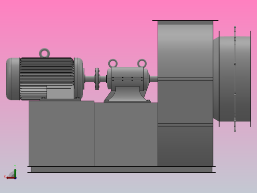 G╱Y4-73No8、9、10、11、12D单吸入离心锅炉通╱引风机[G4-73系列-8D-1]后视缩略图