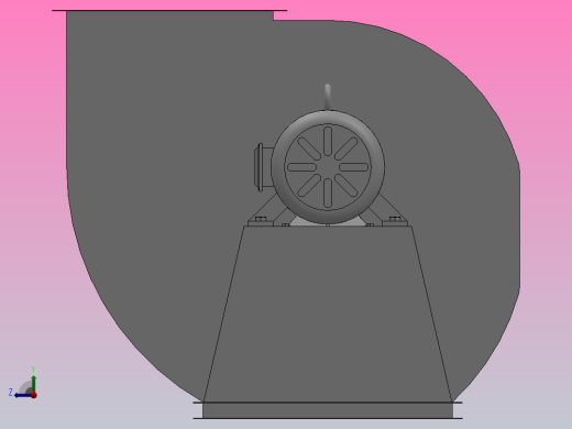 G╱Y4-73No8、9、10、11、12D单吸入离心锅炉通╱引风机[G4-73系列-8D-1]右视缩略图