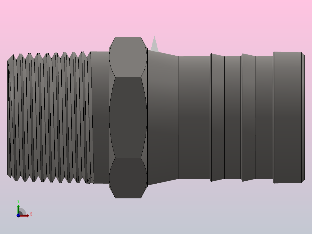 外丝宝塔接头Vanamatic-2001 Series -  Aluminum-2870前视图
