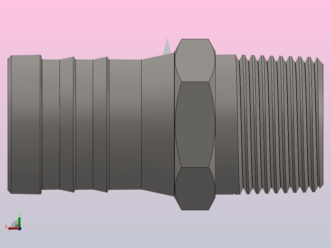 外丝宝塔接头Vanamatic-2001 Series -  Aluminum-2870后视图
