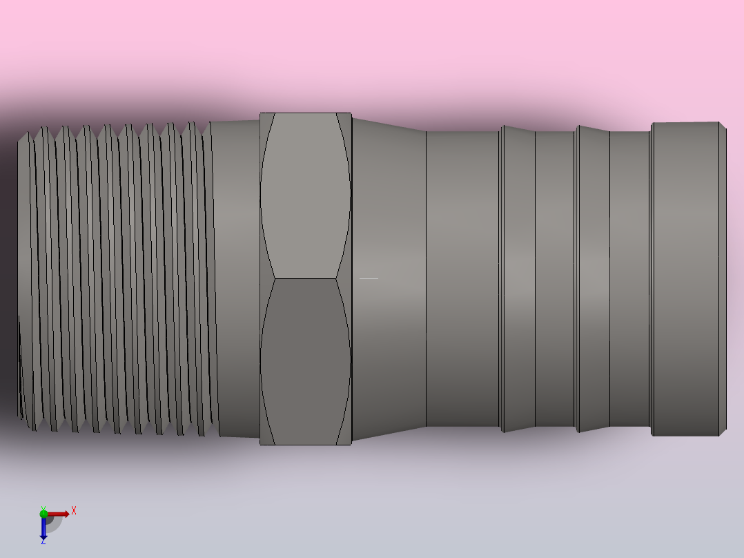 外丝宝塔接头Vanamatic-2001 Series -  Aluminum-2870俯视图