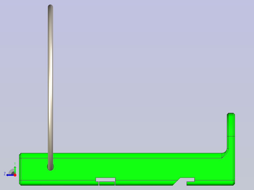 可调节的货架系统右视图