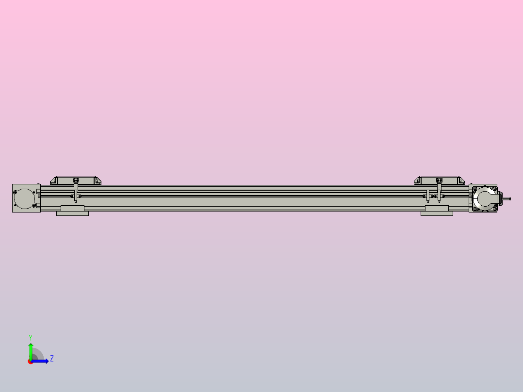 MKB65欧规皮带滑台[MKB65.L120.900.RT.P40.C3]左视图
