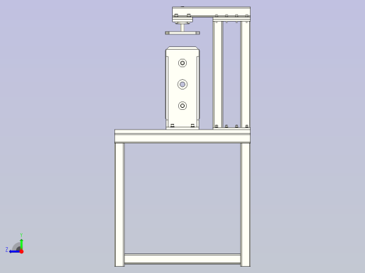 一款夹具工作台3D右视缩略图