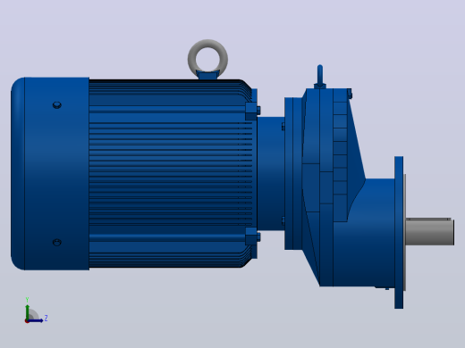 RXF97法兰轴伸式安装斜齿轮减速机RX97-Y18.5-4P-180M-M1-0°-Φ300左视缩略图