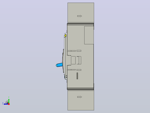 NXMLE-125S 4P剩余电流动作断路器三维模型202209右视缩略图