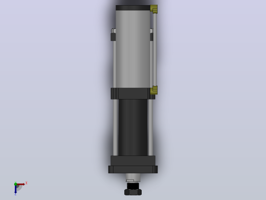 MPT-15T系列标准型[MPT-125-150-10-15T-M1-S2-0°]气压增压缸俯视缩略图