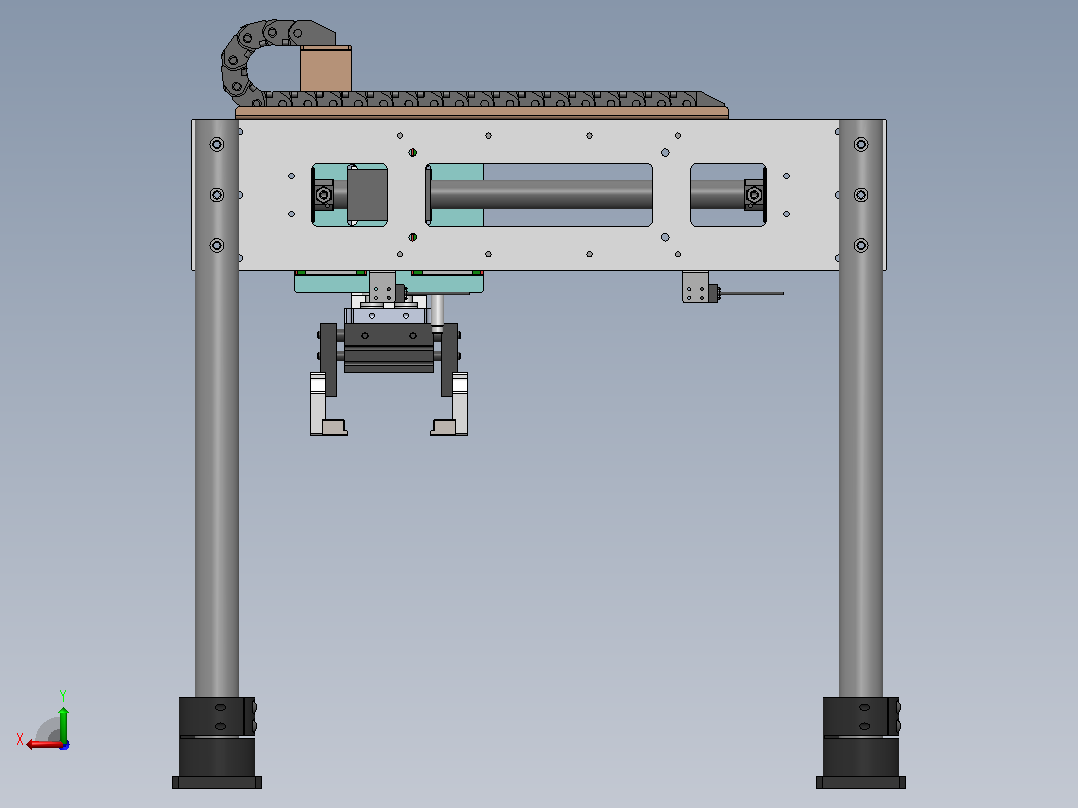 气缸类搬运模组后视图