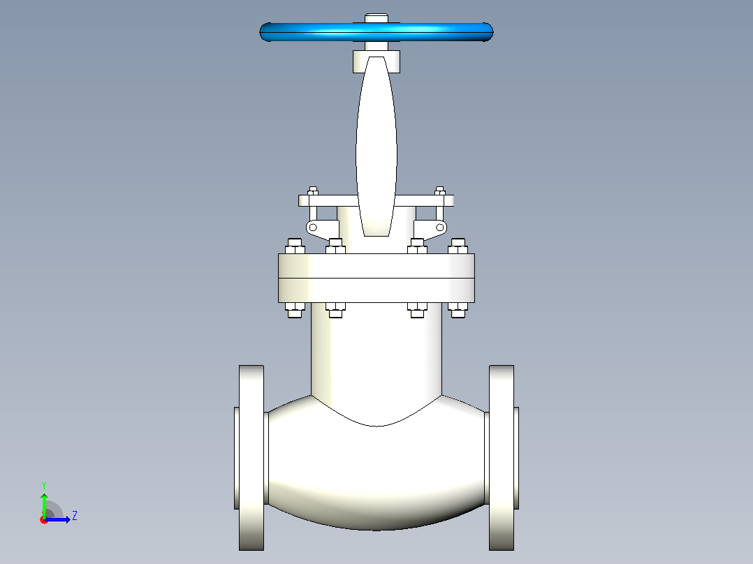 J41H-Y-Class300Lb APII美标截止阀[2.5]左视图