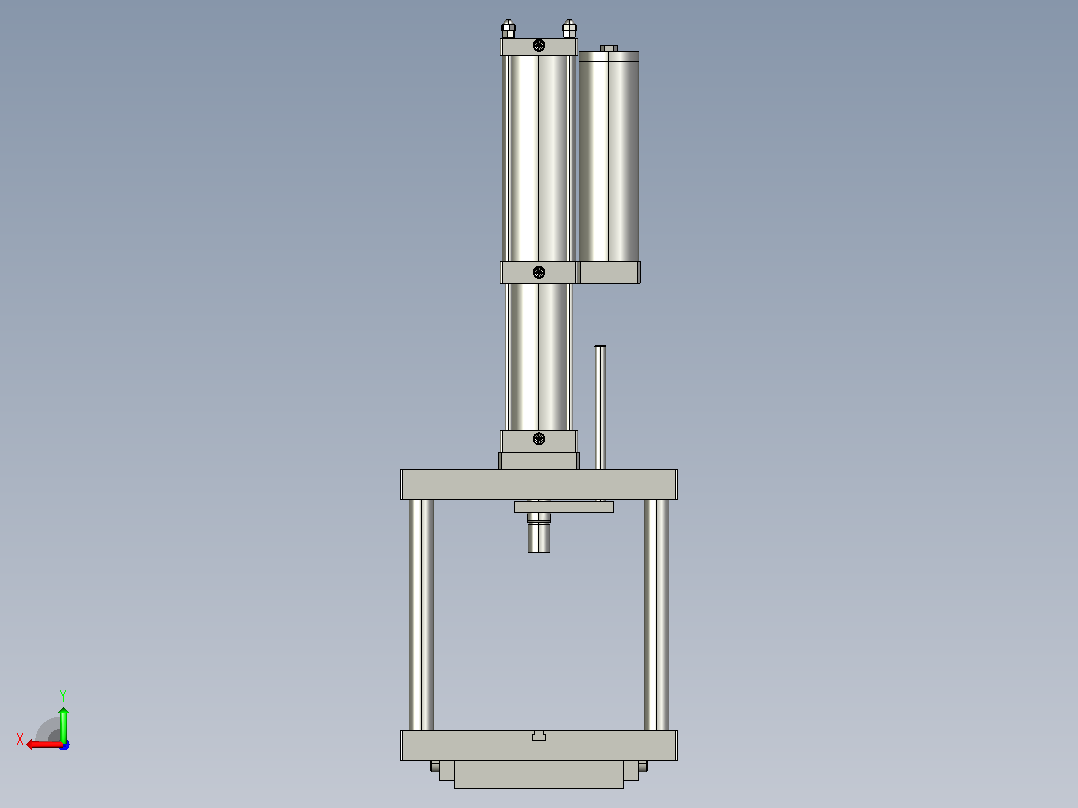 MMH-10T13T四柱型压机后视图